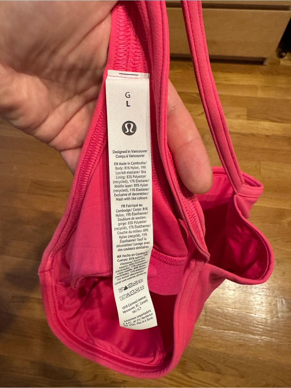 Lululemon Flow Y High-Neck Tank Top Flamingo Pink - Picture 4 of 5